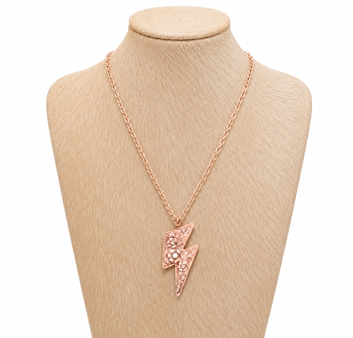Western Style Rodeo, Lightning Turquoise Pendant Necklace