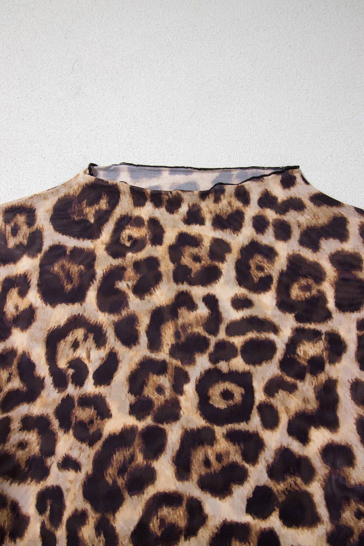 F/W 2026 Western Mesh Long Sleeve Mock Neck Top