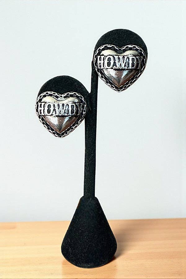 Howdy Heart Studs