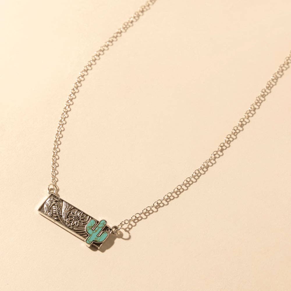 Cactus Charm Necklace