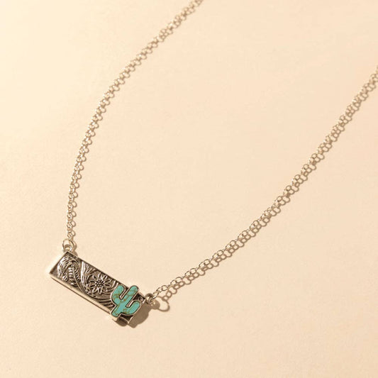 Cactus Charm Necklace