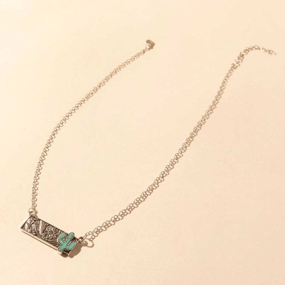 Cactus Charm Necklace
