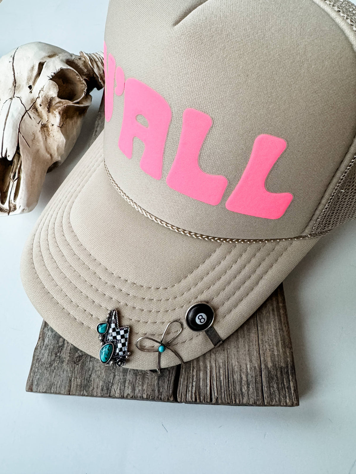 Western Slip On Hat Charms - Hat clips 