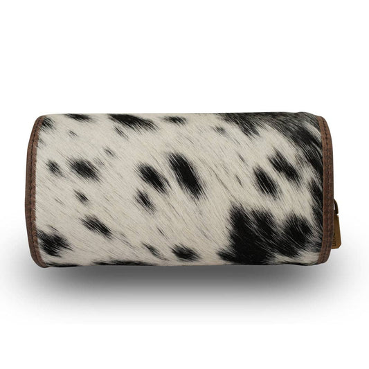 Canyon Jewelery Case - Black & White Cowhide