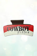 WESTERN COWBOY KILLER HAIR CLAW CLIP
