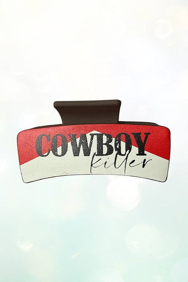 WESTERN COWBOY KILLER HAIR CLAW CLIP