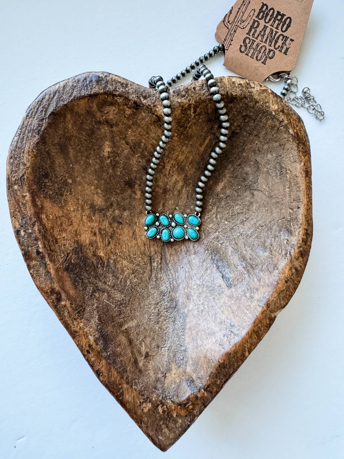 Western Cluster Bar Necklace 