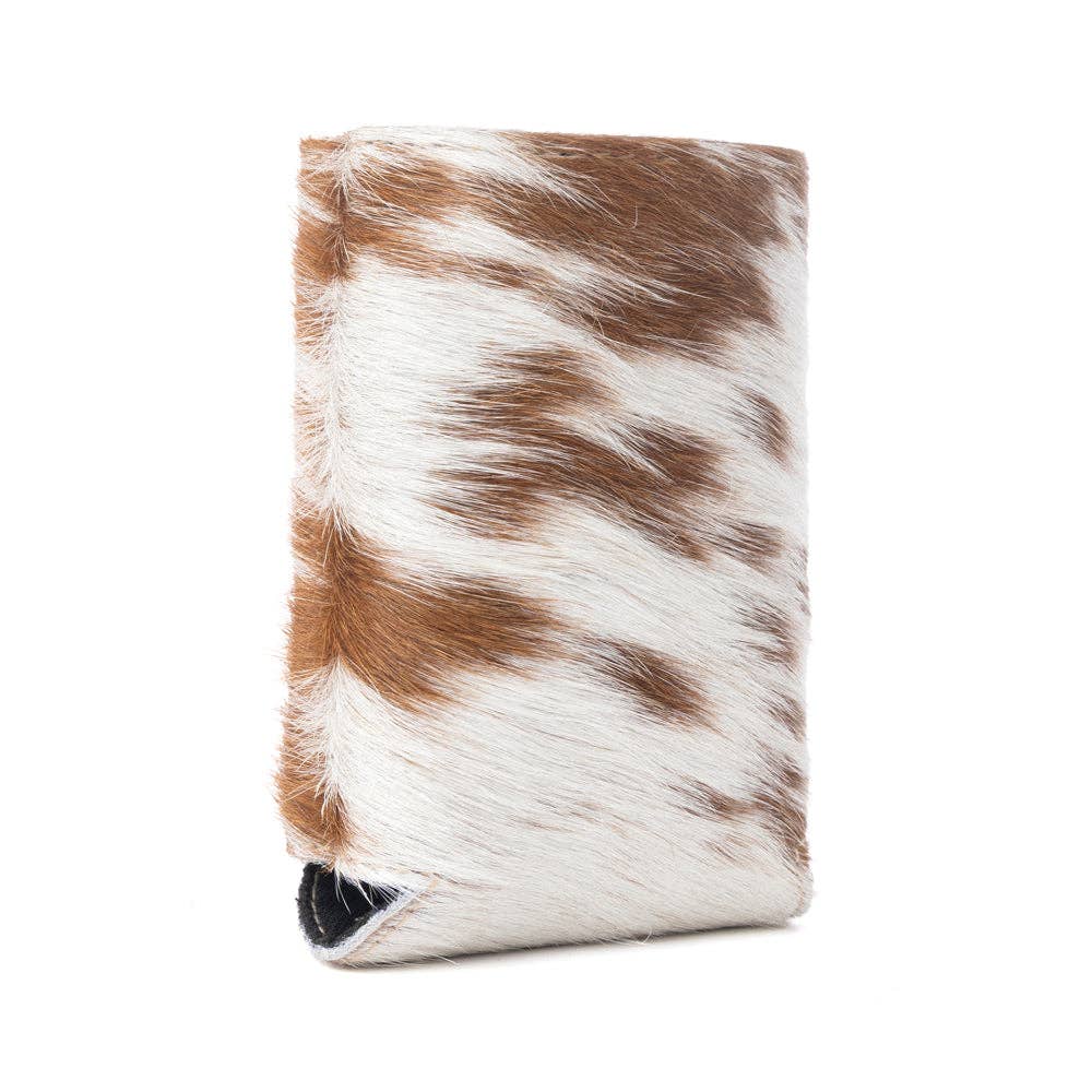 Birch Valley Cowhide Leather Koozie in Toffee Cream