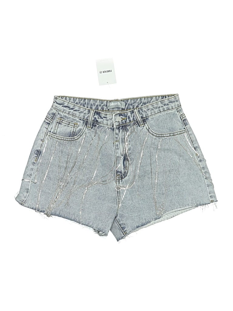 Blue B Denim Shorts