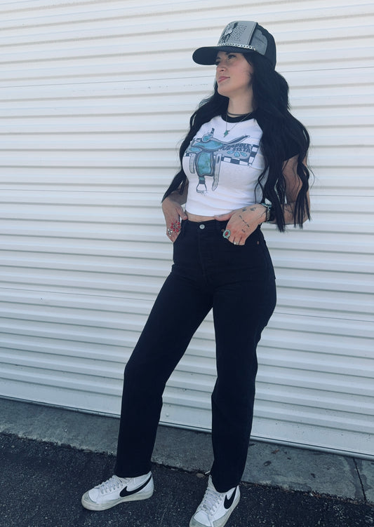 Saddle Up Sista Baby Tee