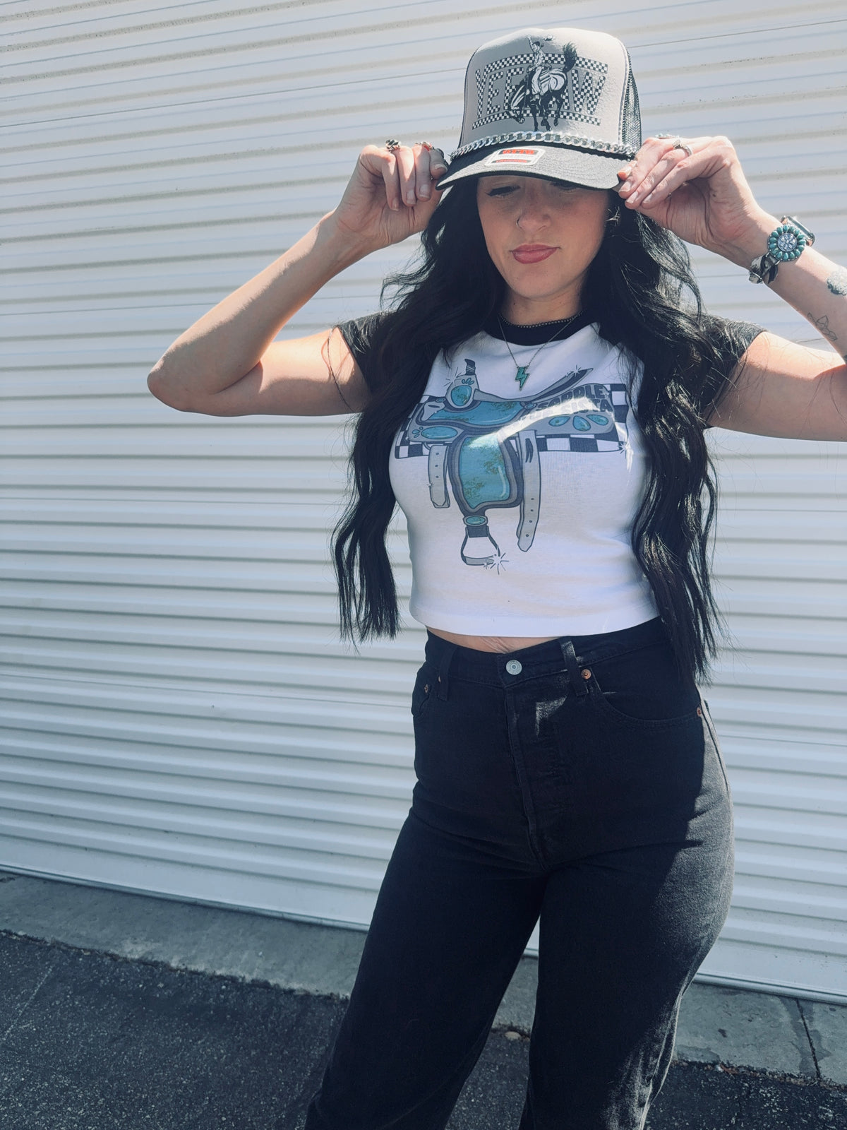 Saddle Up Sista Baby Tee