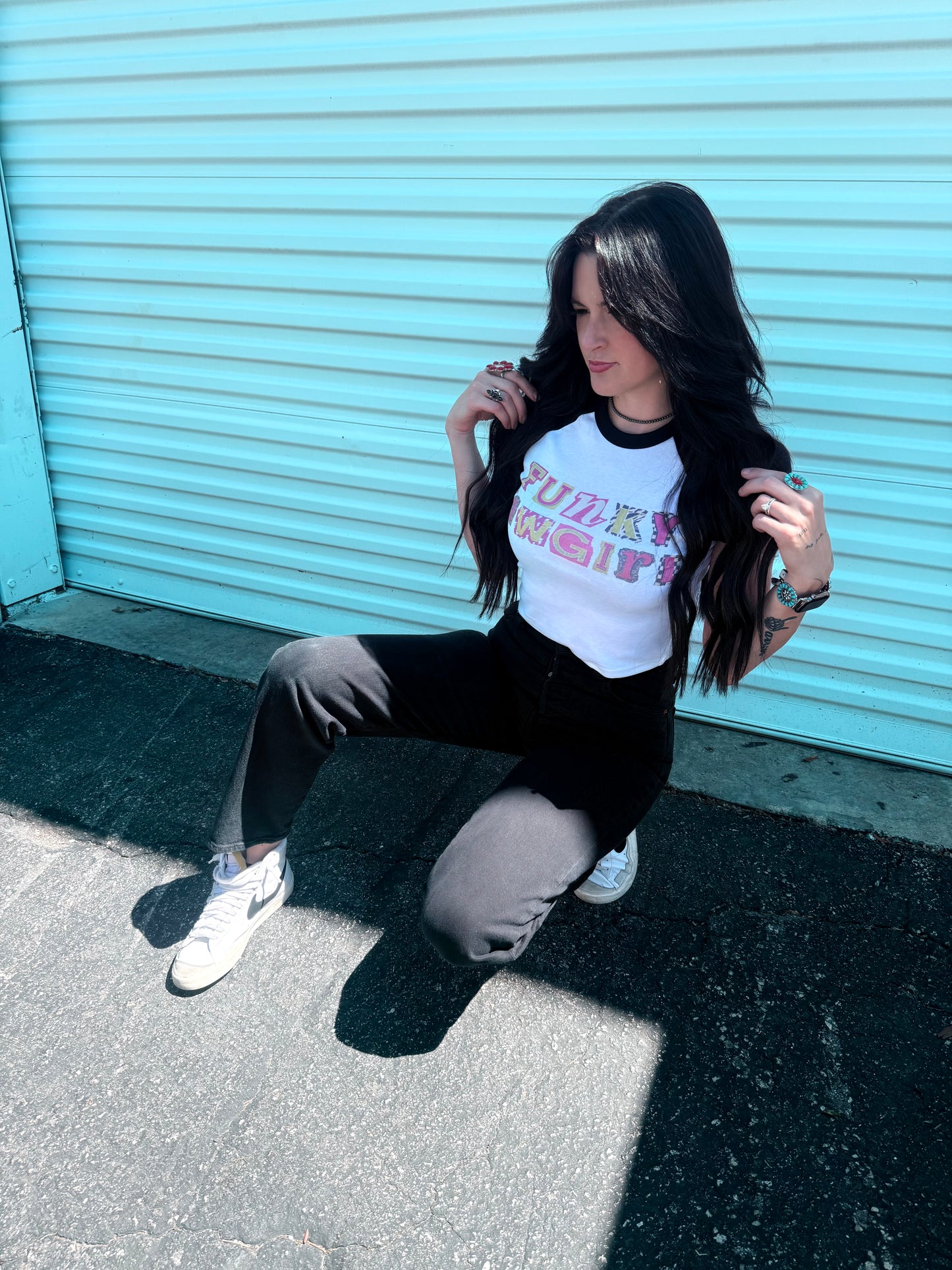Funky Cowgirl Baby Tee