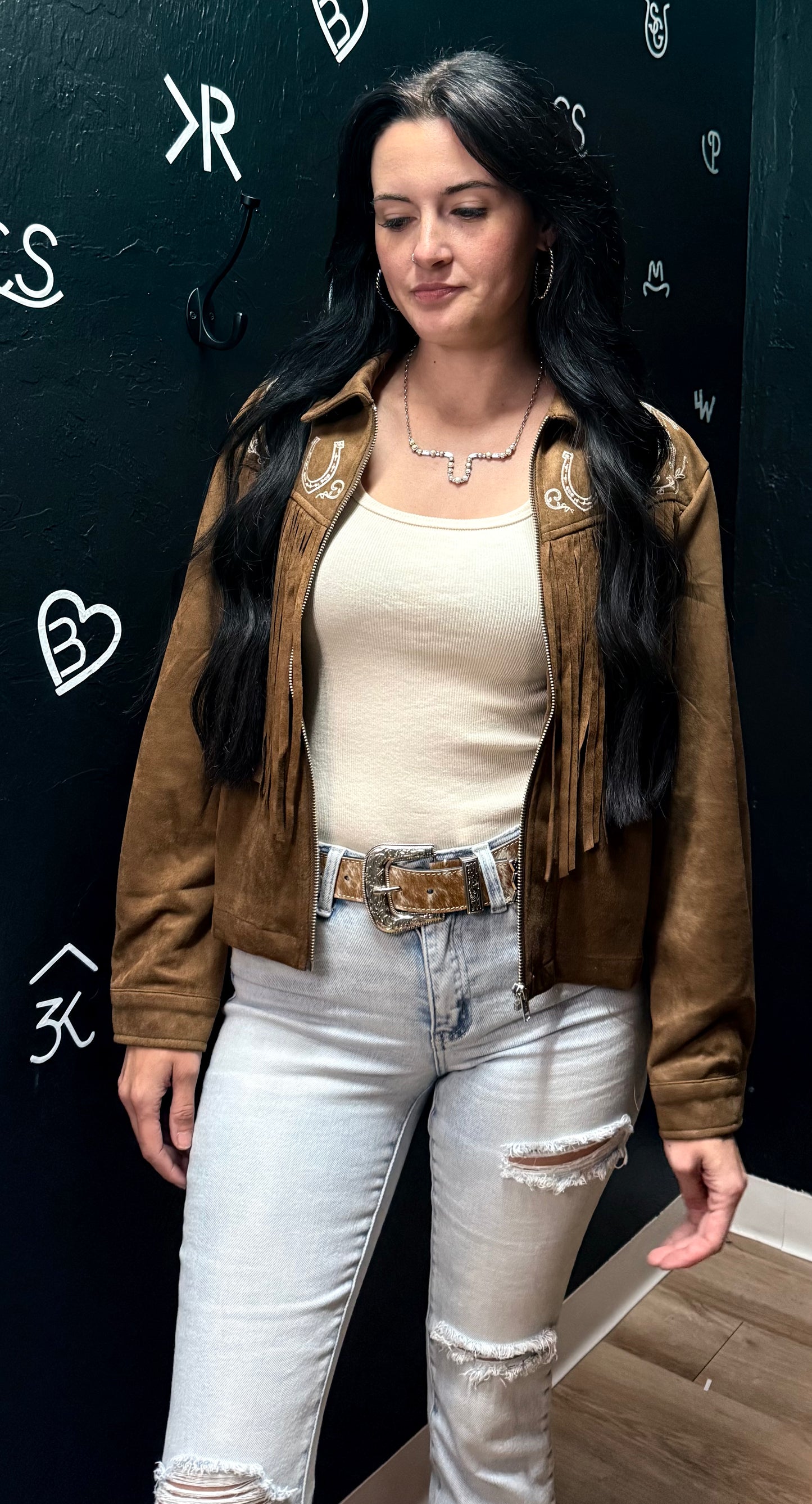 Outlaw Darling Fringe Embroidered Jacket
