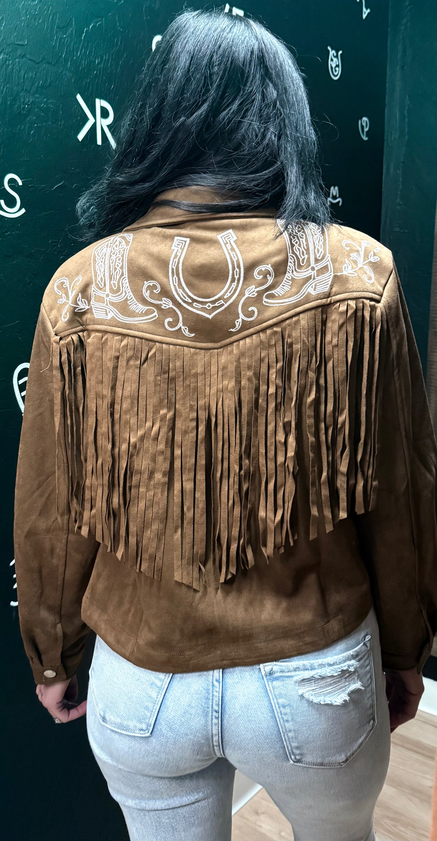 Outlaw Darling Fringe Embroidered Jacket