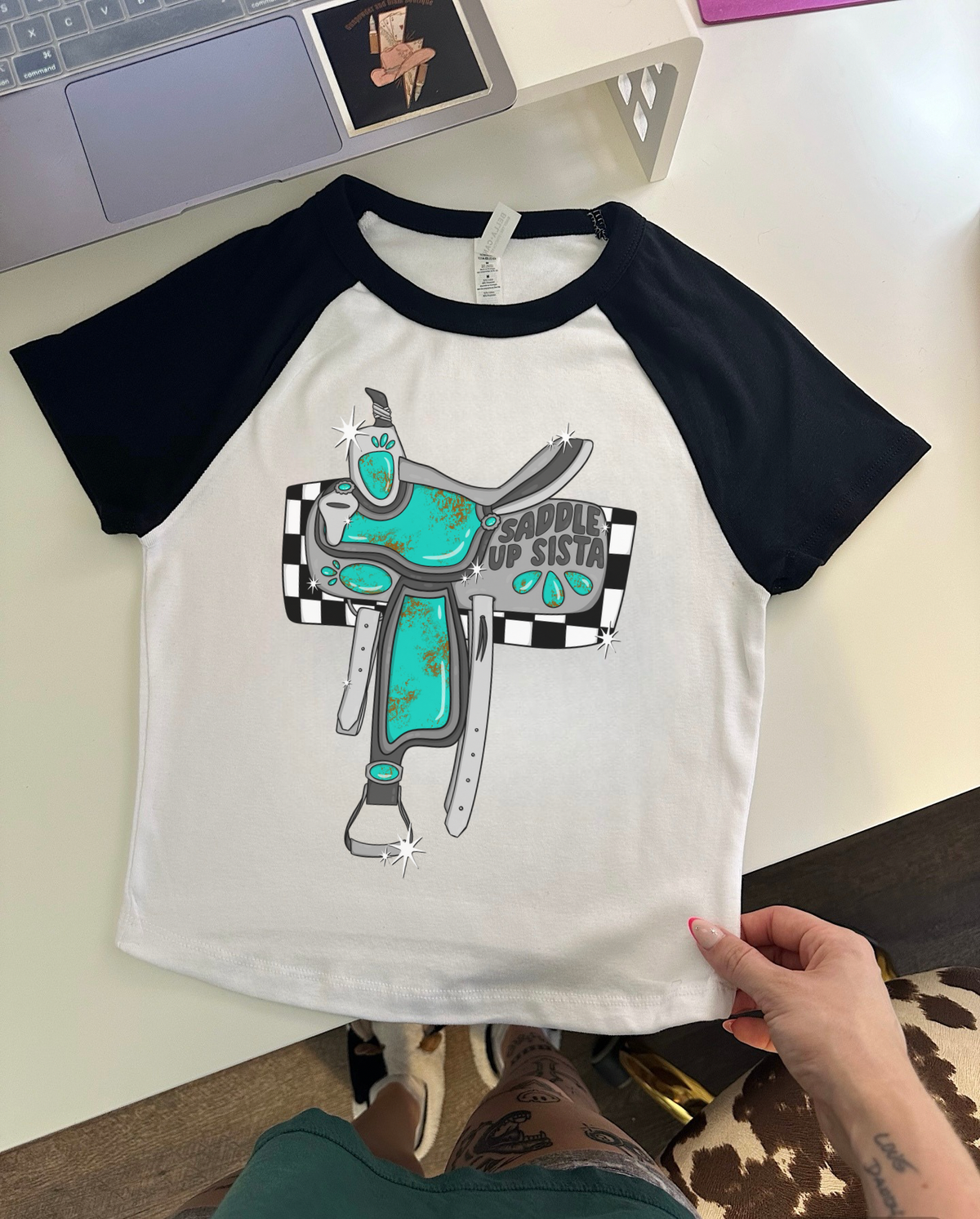 Saddle Up Sista Baby Tee
