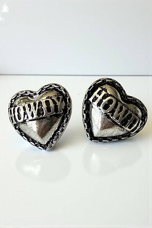 Howdy Heart Studs