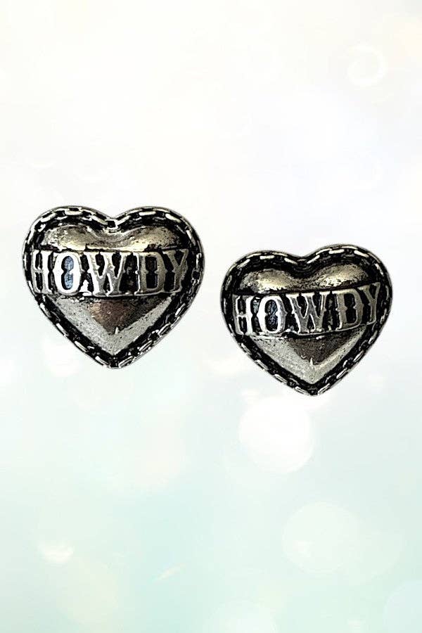 Howdy Heart Studs