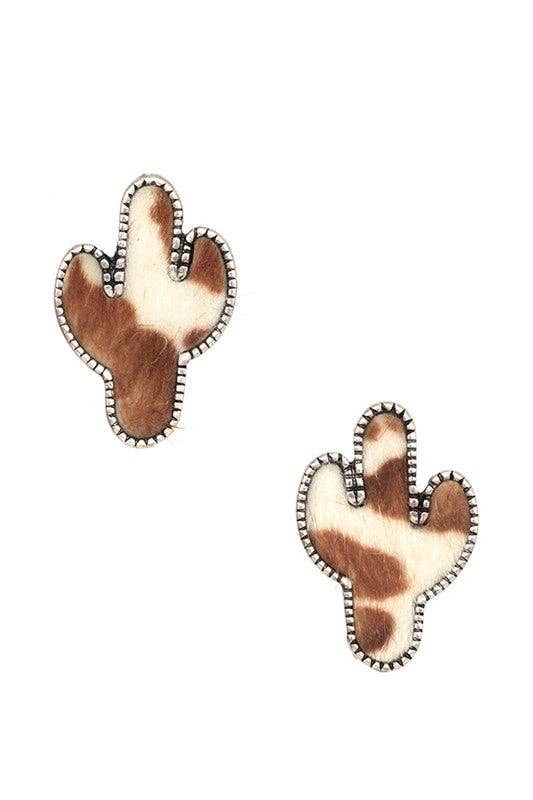 WESTERN CACTUS POST EARRING