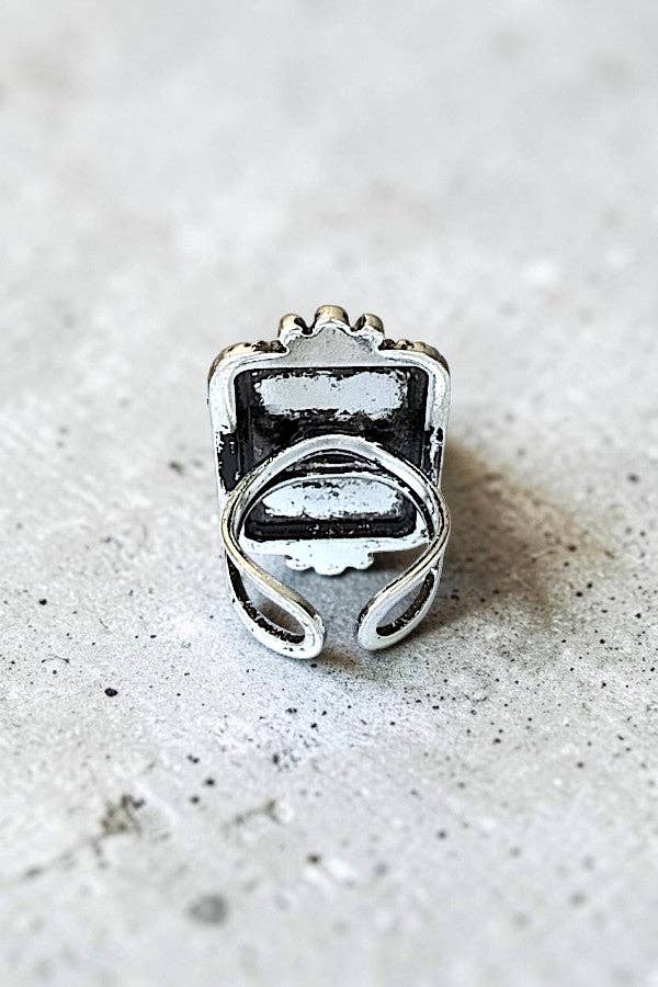 WESTERN VINTAGE COWBOY KILLER CUFF RING