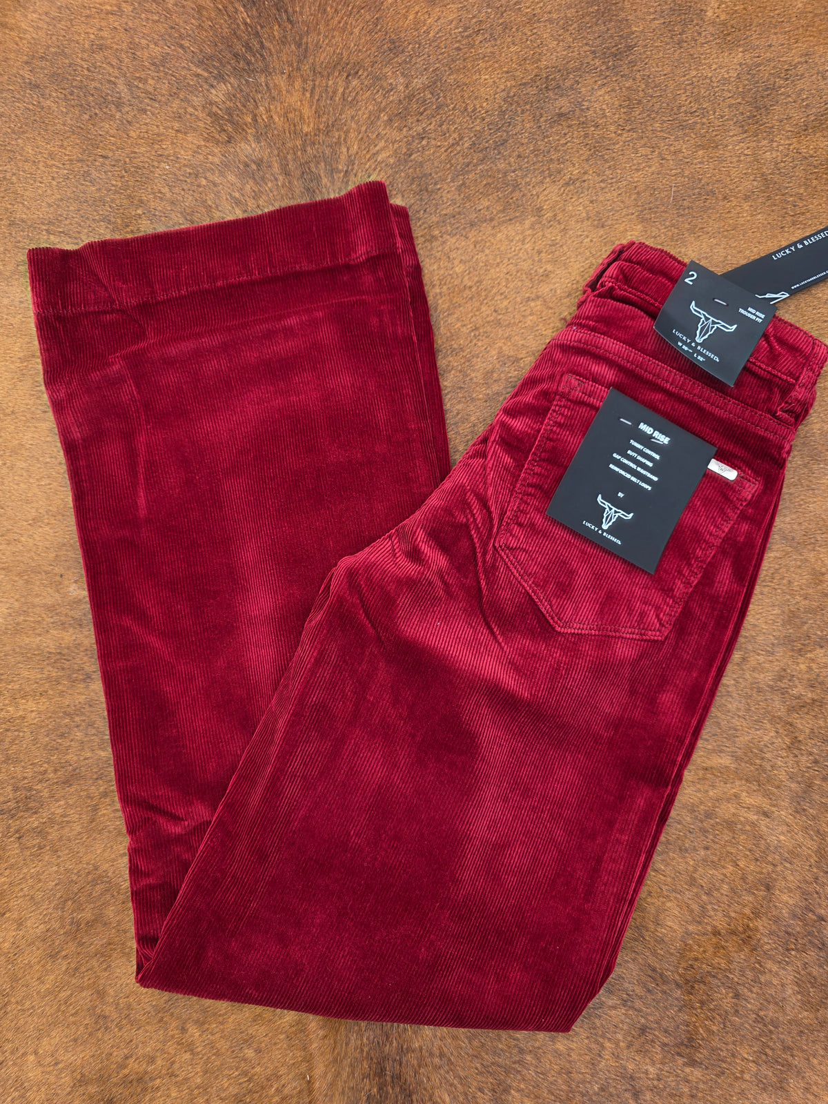 Wine Corduroy Pants