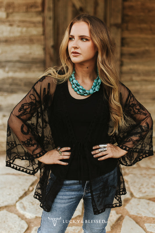 Lucky Bronc Kimono