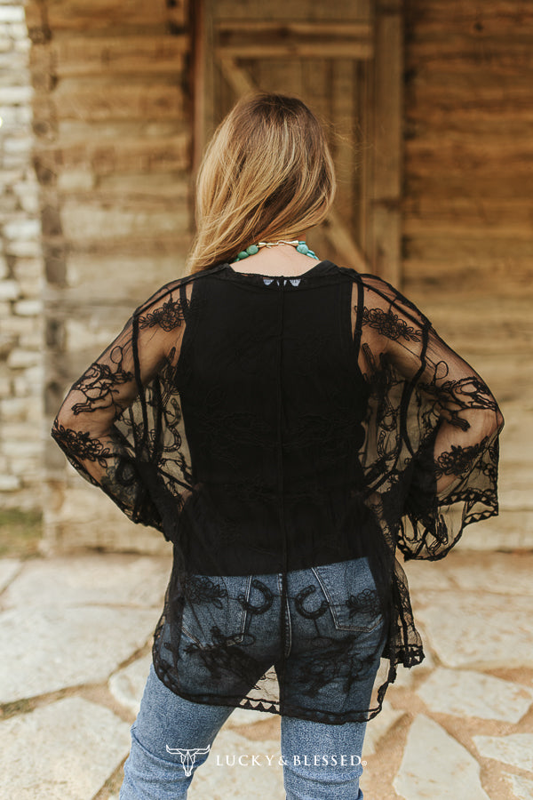 Lucky Bronc Kimono